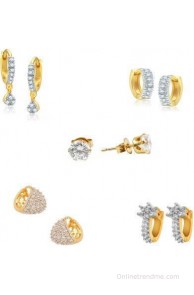 Rubena Hot Deal Cubic Zirconia Alloy Earring Set